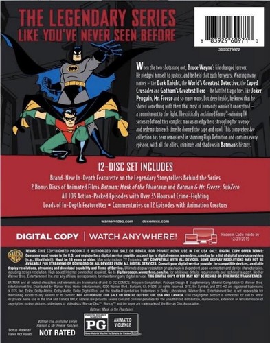 Batman:Complete Animated Series+The New Batman Adventures(Blu-ray,12-Disc Set) - Picture 3 of 3