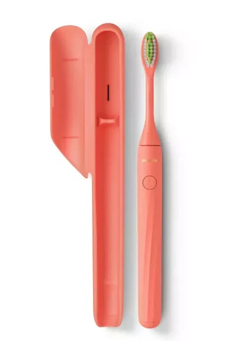 Cepillo de dientes eléctrico Philips One y cabezal de cepillo de Sonicare Miami Orange Coral Foto 2 de 4