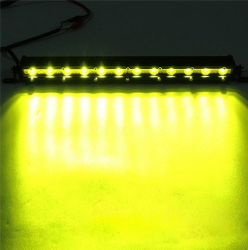 Yellow Slim 45" inch 126W Offroad Led Light Bar Single Row Fog Driving Truck 44" - Picture 10 of 12