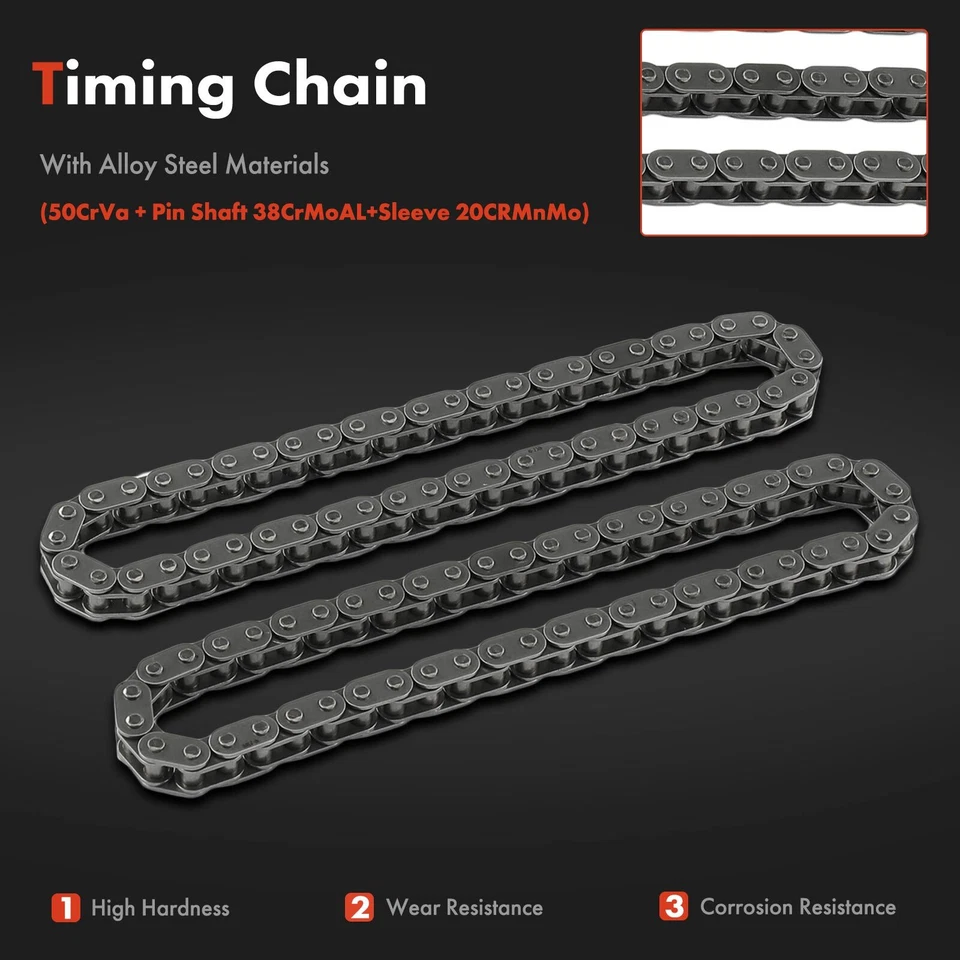 8x Kit de cadena de distribución del motor para Audi A6 Quattro 2000-2004 A8 Quattro Volkswagen Foto 4 de 4