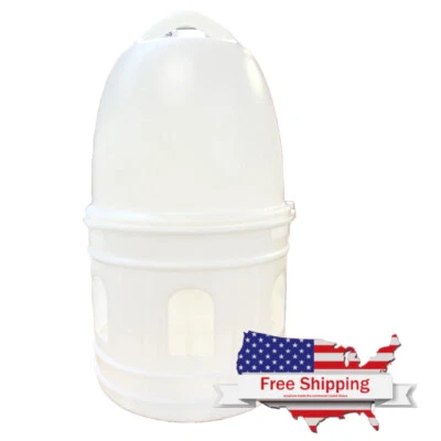 Bullet Drinker Water Dispencer - Plastic Pigeon Waterer w/ Crown Ring (6 Sizes)