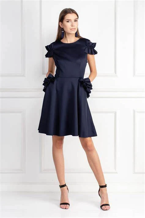 Ted baker deneese ruffle detail dress sale