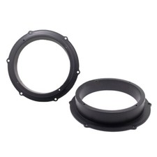 2pcs Black 6.5inch Mounting Spacer Adaptor Rings Car Stereo Speaker Spacer