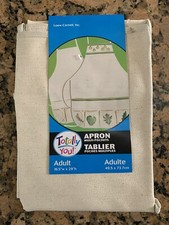 TOTALLY YOU Adult Canvas Apron NEW 19.5" W x29" H