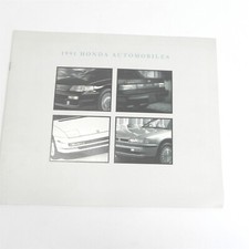 VINTAGE 1991 HONDA AUTOMOBILES DEALERSHIP SALES BROCHURE INFORMATION SPECS