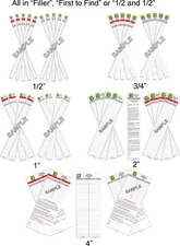 Practical Geocaching® - Cut Logs - Rite-in-the-Rain® - 1/2", 3/4", 1", 2", 4"