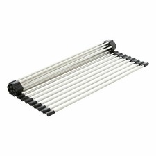 Signature Hardware 447800 Workspace Drain Board Rolling Mat, Stainless Steel