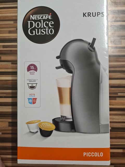 Nescafe Dolce Gusto Piccolo Krups Gun Metallic Grey Coffee Machine KP100B40  for sale online | eBay
