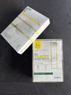 Vice Pro Tracer The Major Edition  Limited Edition Golf Balls x 3 mit Sleeve