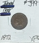 1872 INDIAN HEAD CENT~XF+ ~NICE COIN~