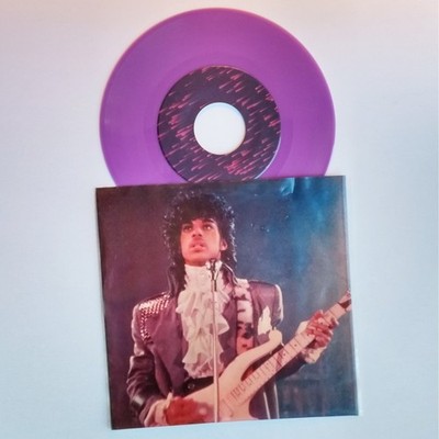 PRINCE: Purple Rain 7'' PURPLE VINYL Picture Sleeve 1984 Stranger Things