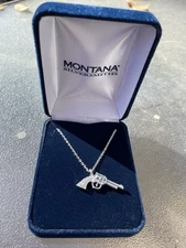 Montana Silversmith Pistol Necklace on Silver Chain *New