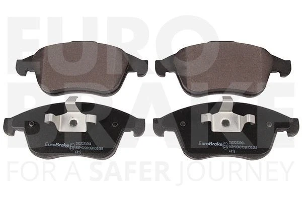 EUROBRAKE Plaquettes De Frein Avant Compatible Avec Renault Clio Fluence Grand - Photo 3/3