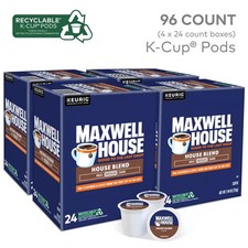 Maxwell House House Blend Medium Roast K-Cup Coffee Pods 96 ct Box 
