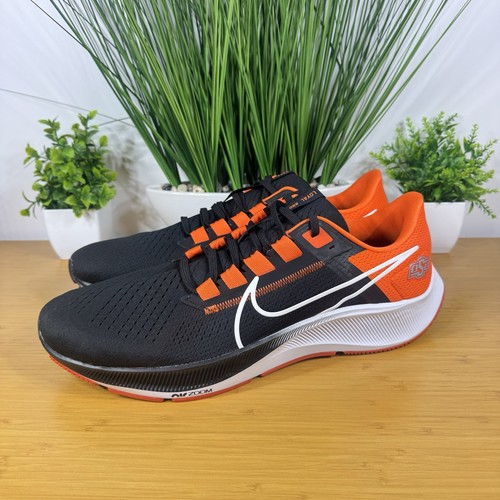 Nike Air Zoom Pegasus 38 NBY Black Oklahoma State Mens Shoes DJ0836 001 Size 14