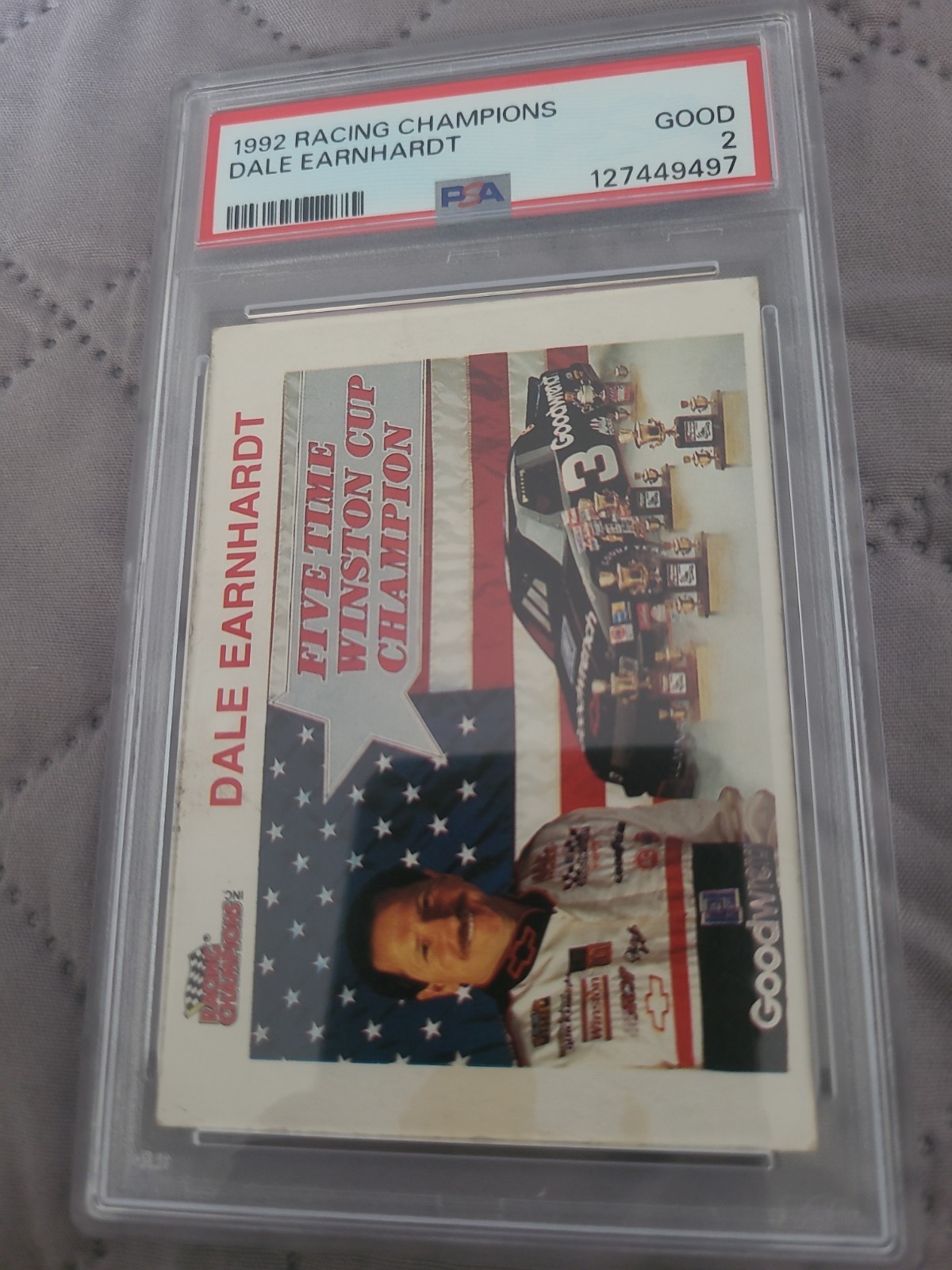 1992 Racing Champions Dale Earnhardt PSA 2 Graded Card view 6