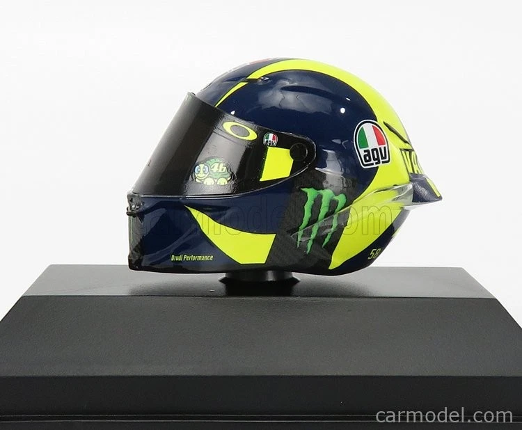 MINICHAMPS CASCHETTO 1/8 HELMET 2018 VALENTINO ROSSI MOTOGP UFFICIALE 399180046 - Immagine 4 di 4