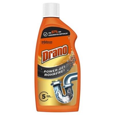 Drano Mr Muscle Power Gel Rohrfrei Abflussreiniger Küche Bad 500 ml