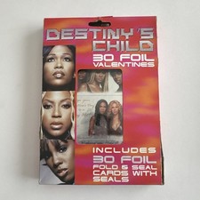 DESTINY'S CHILD 30 Foil Valentines Day Cards 2001 Beyonc&eacute; NOS RARE HTF