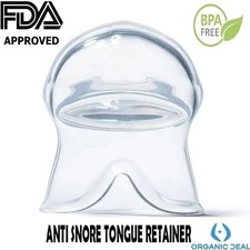 Anti Snoring Sleep Aid Device Silicone Tongue Mouthpiece Snore Stopper with Case