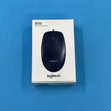 Lot of 4 Logitech B100 Full-Size Corded Mouse 910-001439