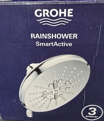 GROHE 26789000 SmartActive Multifunction Rain Shower Head, Chrome