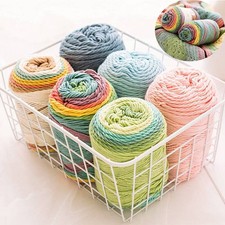 Yarn Rainbow Milk Soft Knitting Wool Hand 5ply 100g Cotton Thick Crochet DIY HOT