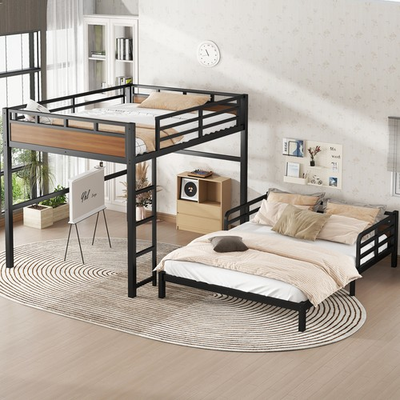 #ad Queen over Queen Metal Bunk Bed Metal Loft Bed and Metal Platform BedsUS $379.98
