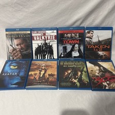 Lot of 8 Blu Ray HD Disc Used Action Comedy Crime Thriller Movies Collection