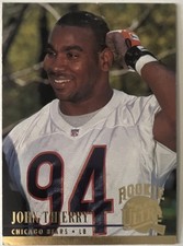 1994 Fleer Ultra #40 John Thierry Rookie Chicago Bears Football Card. rookie card picture