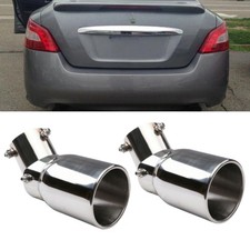 2pc For Nissan Versa 2010 Exhaust Pipe Tip Rear Tail Throat Muffler 1.5-2.1