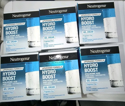 #ad Neutrogena Hydro Boost GEL Face Cream Dry Skin 6 Pack 1.7oz A $35.99