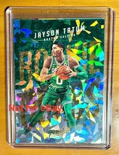 NBA Card Jayson Tatum Rookie Crystal. rookie card picture