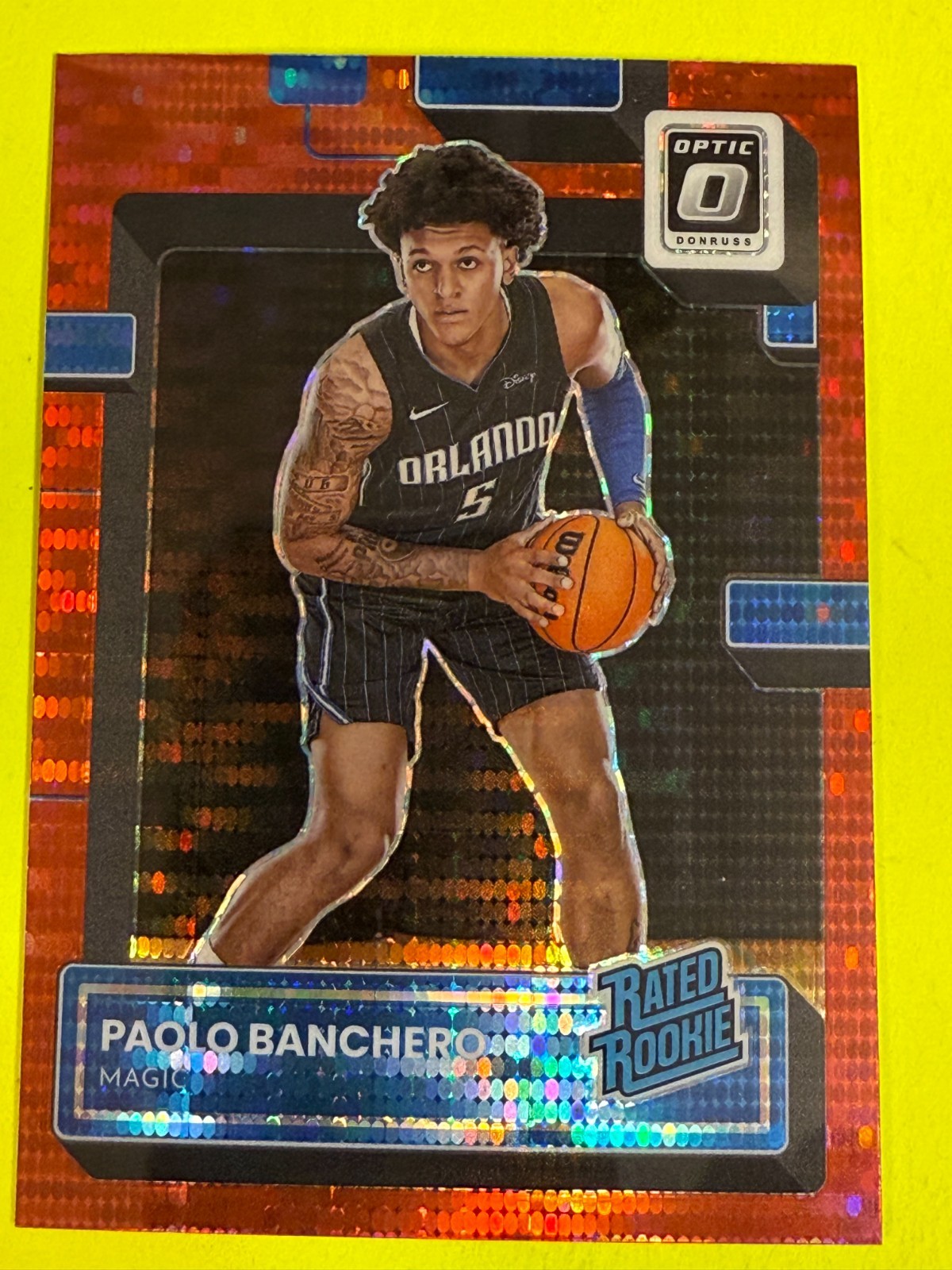 DA108653  2022-23 Donruss Optic  Red Pulsar #221 Paolo Banchero RC