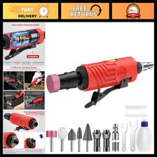 High-Speed 25000 RPM Air Die Grinder with Exhaust, 1/4"  1/8" Collets, Polishin