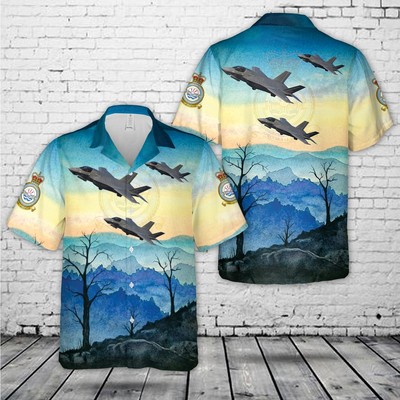 RAF No 617 Squadron F 35B Lightning II Hawaiian Shirt