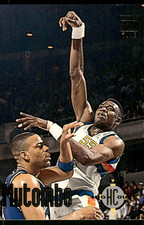 1993-94 Topps Stadium Club High Court #63 Dikembe Mutombo Nuggets card