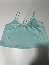 Y2K Colsie Camisole Tank Top Small Coquette Fairy Grunge Porcelain Blue