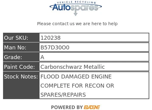 Bmw X5 G05 2019 3.0 Complete Diesel Engine B57D30A Parts only B57D30O0 - Picture 4 of 8