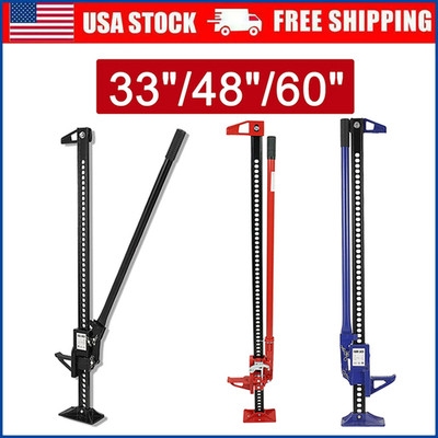 33''/48''/60'' High Lift Farm Jack Heavy-Duty Bumper Jack Ratcheting Off Road Jack