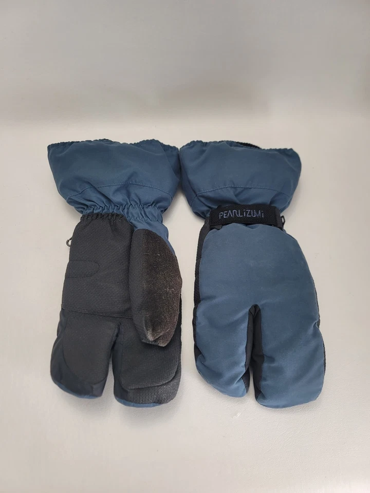 PEARL IZUMI AmFib Langosta Invierno Ciclismo Bicicleta Guantes Azul Negro Grande Foto 4 de 4