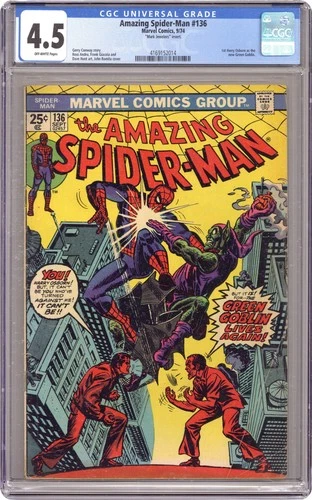 Amazing Spider-Man Mark Jewelers #136MJ CGC 4.5 1974 4169152014