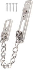 2Pcs Chain Door Guard Lock,Door Chain Lock,Stainless Steel Security Chain Guard