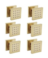 NEW 6pcs Brushed Brass Shower Jets 5cm/2" Massage Spray Jets