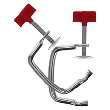 2Pcs Reusable Pasta Machine Clamp Red Alloy and PP Pasta Maker Replacement