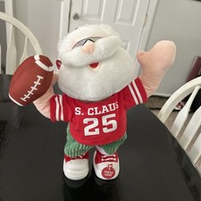 Gameday Santa Dancing Play U Can  t Touch This Cuddle Barn Plush 13  