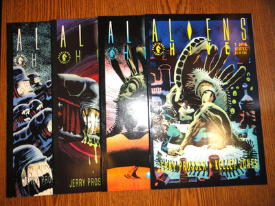 Aliens: Hive #1 2 3 4 Mini Serie Set Prosser Jones Run Film Schlüssel Los Dunkel
