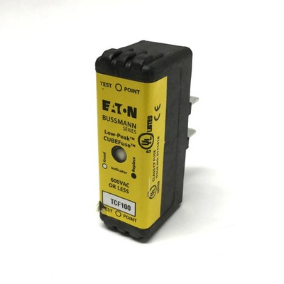 FOR BUSSMANN TCF100 Dual Element Time Delay Cube Fuse 100A 600 VAC 300 VDC