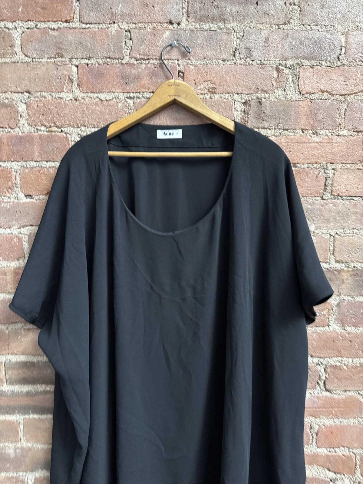 ACNE STUDIOS Abito donna Zorah drappeggiato Acne taglia 36 nero 2010 tutto