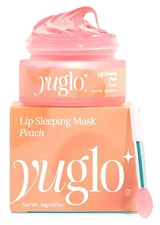 YUGLO Lip Sleeping Mask | Peach Flavor | Hydrating & Soothing Pink 